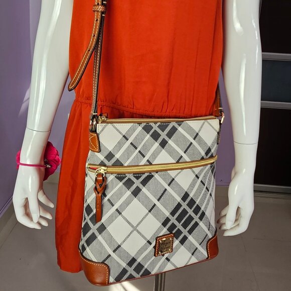 Women's Pebble Grain Crossbody Beige and Gray - Picture 12 of 12